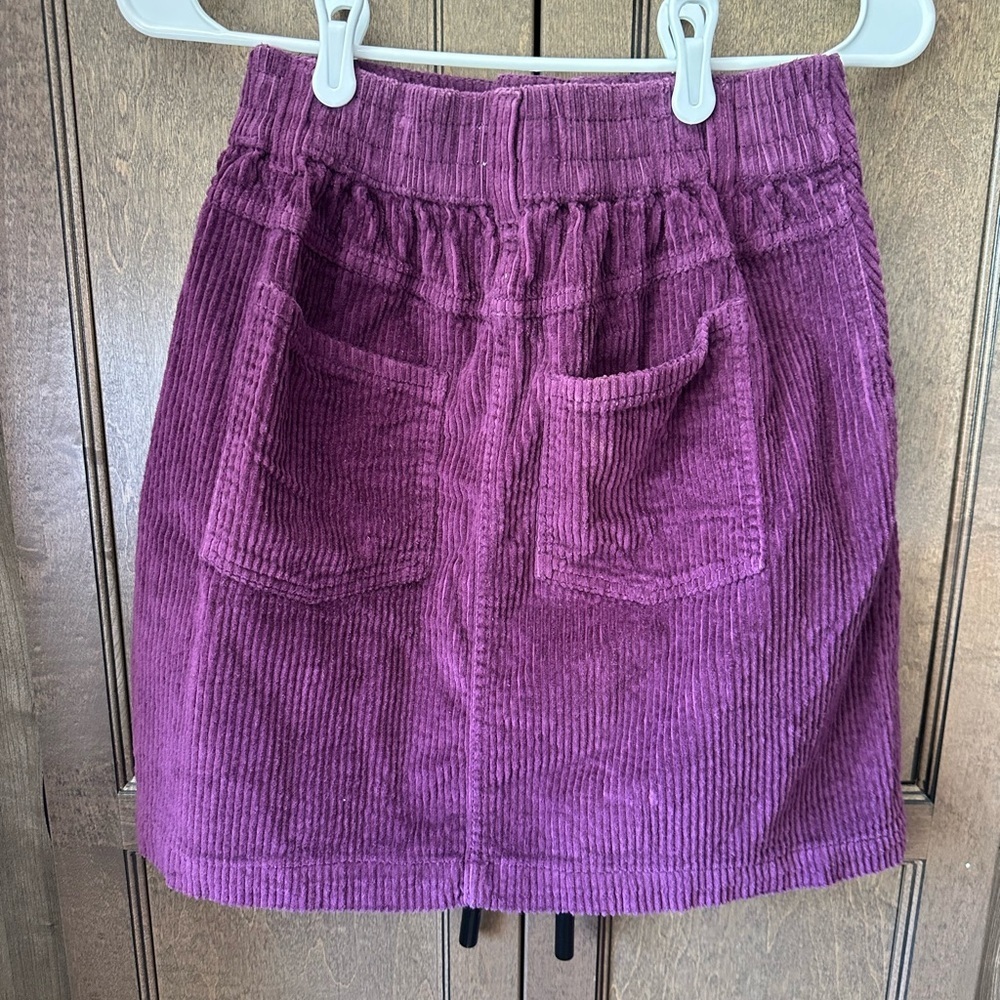 Pact Plum Corduroy Skirt Size XS - Picture 2 of 8